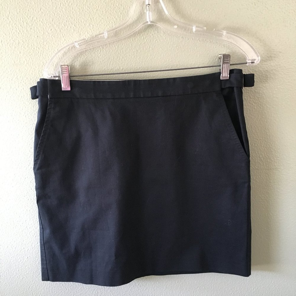 emporio armani cotton mini skirt